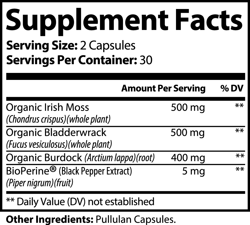 PureV Sea Moss Capsules